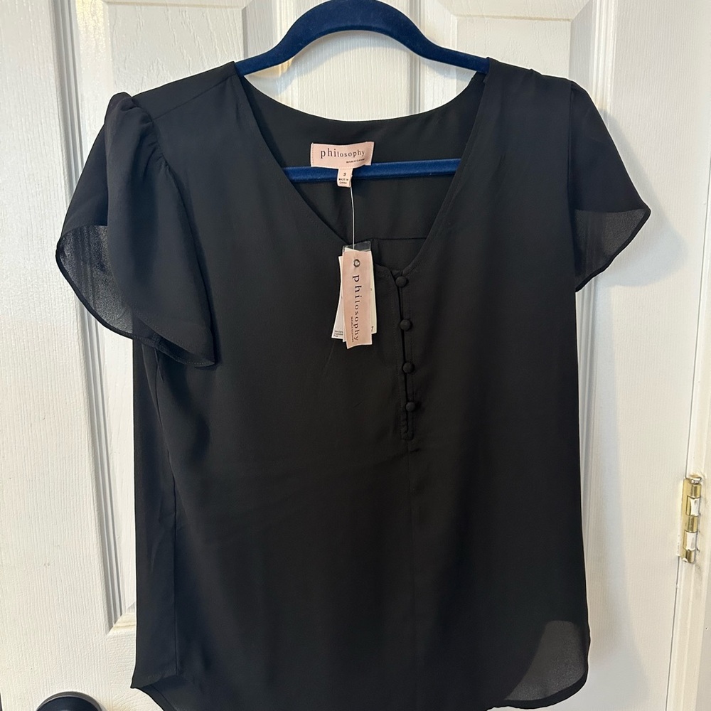 Bundle of Philosophy Women's Black and Pink Top